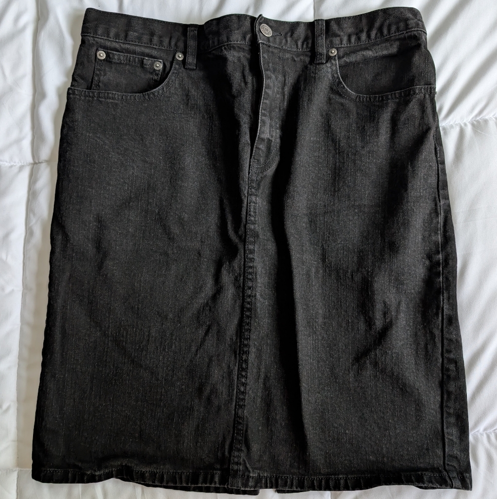 Ralph Lauren Black Denim Skirt